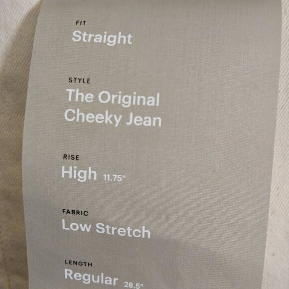 Everlane NWT The Original Cheeky Jeans Ecru Size 30 - Picture 10 of 13